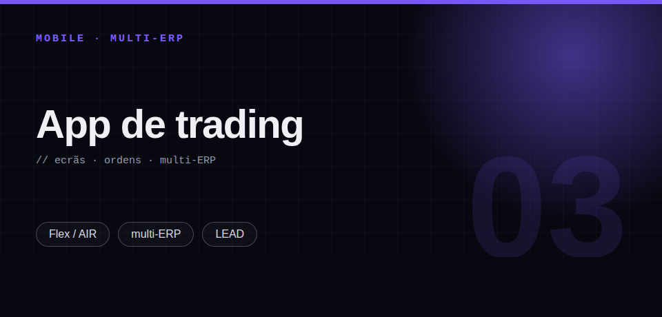 App de trading - miniatura